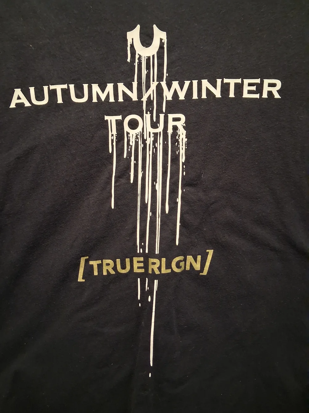 TRUE RELIGI0N Men’s Black 'Autumn Winter Tour' Graphic Tee SIZE XXL
